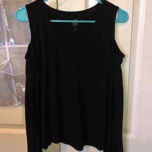 Black long sleeve with flared sleeves